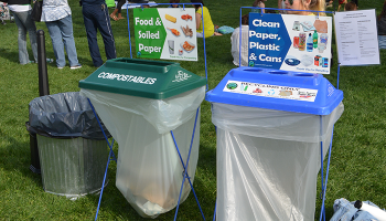 Event Recyclables and Compostables Containers at event