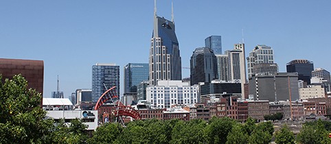 Nashville Skyline and Trees