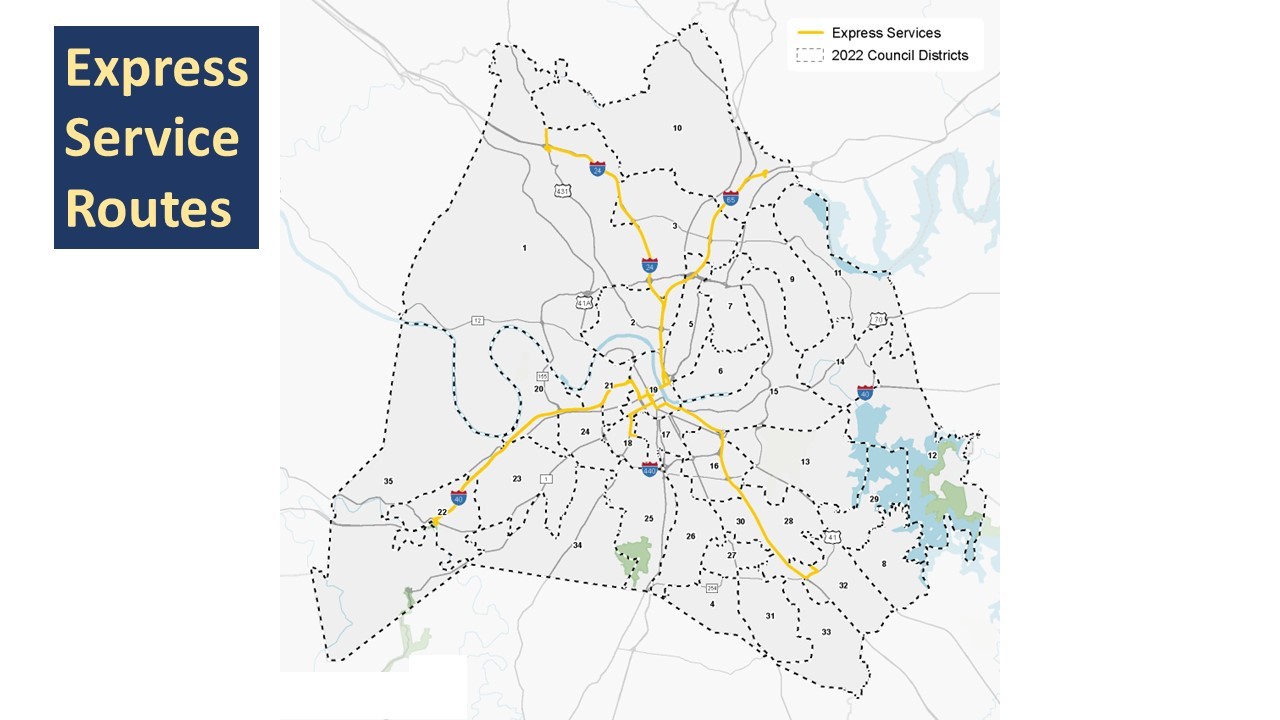 Express Routes Impact Map