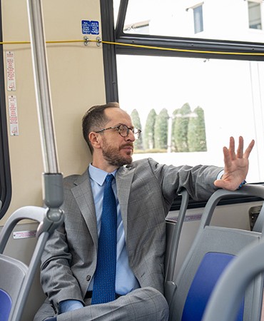Mayor on Bus