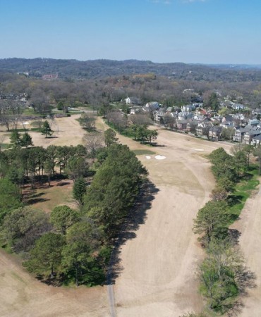 aerial view of the Belle Meade Highlands area