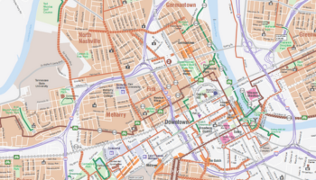 The Nashville Groove Bike Map
