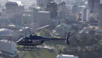 helicopter flying over Nashville