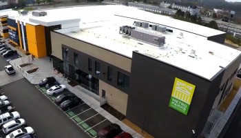 Bellevue Community Center (aerial/drone view)
