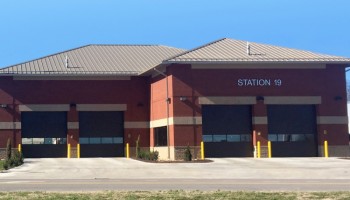 Front view of Fire Station 19 building