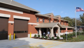 Front side of Fire Station 3 building