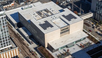 Aerial/drone view of Sheriff’s Office Downtown Complex building