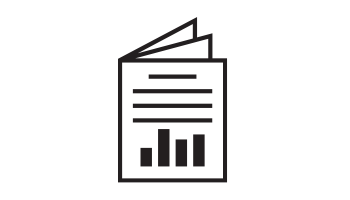 Decorative: graphic of report booklet