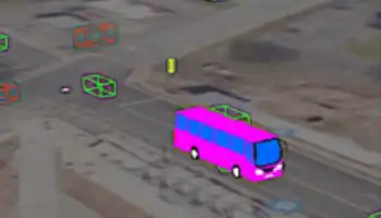illustration of bus on Nashville road