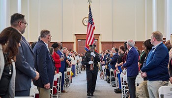 State of Metro Address, 2025, Marching in with flags