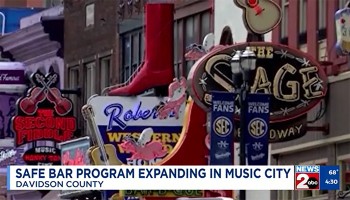 downtown Nashville bar signs