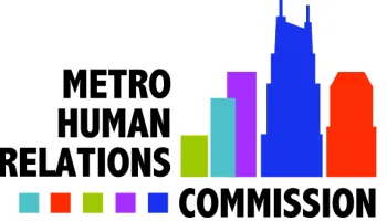 MHRC logo, featuring two hands shaking and a colorful Nashville skyline