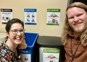 kevin and jennifer with compost bins