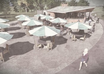 Rendering of rCroquet Clubhouse Cafe at Centennial Park