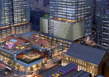 Fifth + Broadway aerial view