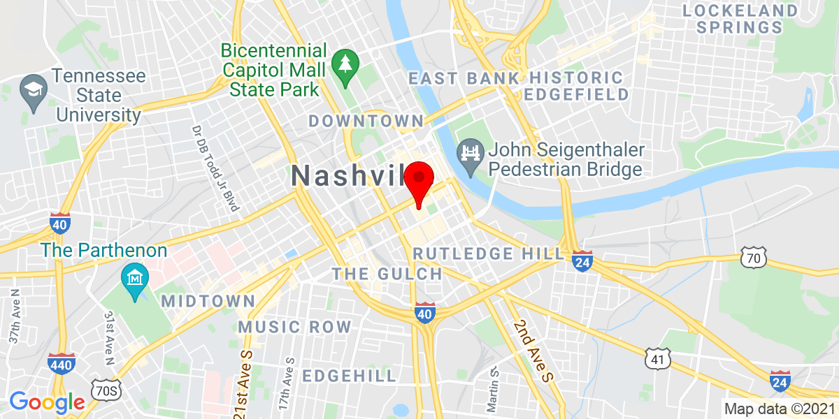 Bridgestone Arena location map