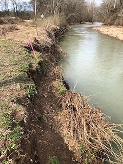 Mansker Creek, before