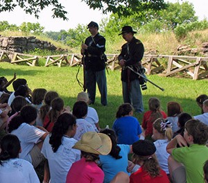 guides at Fort Negley