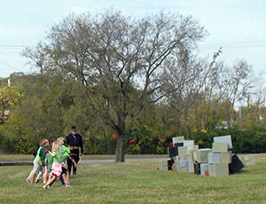 student activity at Fort Negley