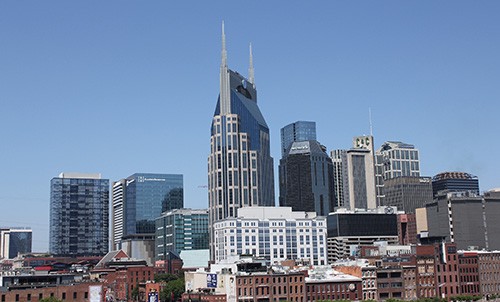 A T and T Building and the Nashville Skyline