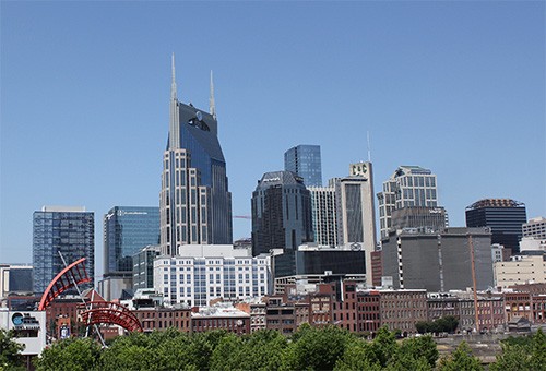 Nashville Skyline and Trees
