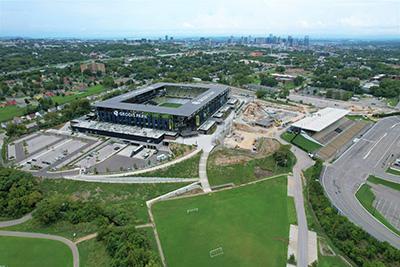 Geodis Park aerial view