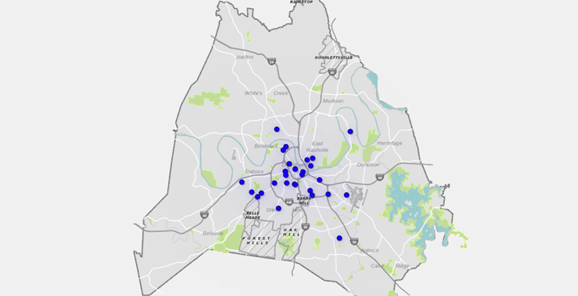 Digital Inclusion Map of Davidson County, Tennessee