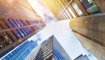 skyscrapers in the sky