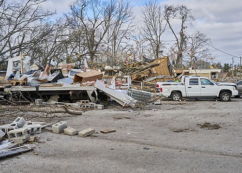 Photo: Tornado damage from December 9, 2023 Storms