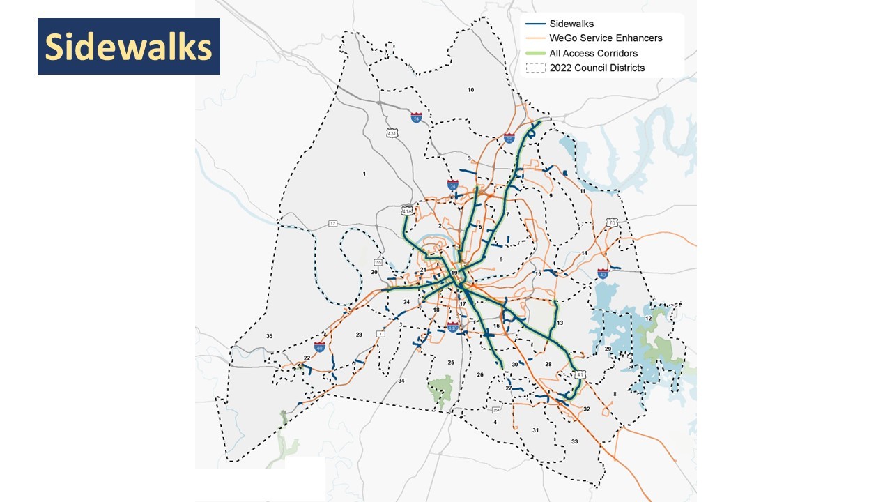 Sidewalks Impact Map