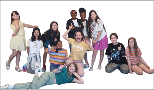 Theater Kids sitting and standing