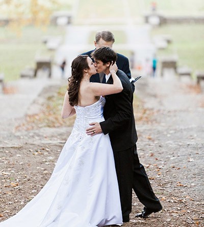 Photo of Married Couple Kiss