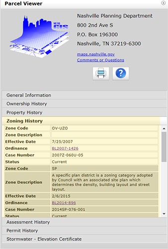 Image showing visual of zoning map interface