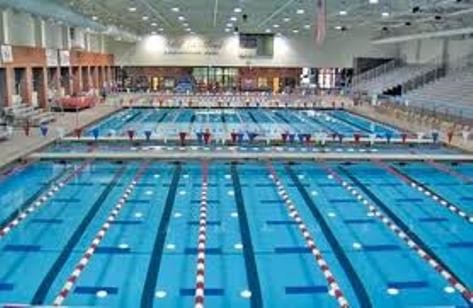 Photo of an indoor swimming pool facility