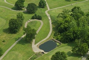 Aerial photo of Shelby golf course