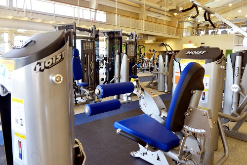 Photo of indoor exercise facility showing various pieces if exercise equipment