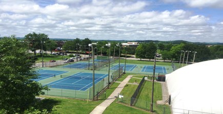 Photo of outdoor tennis courts