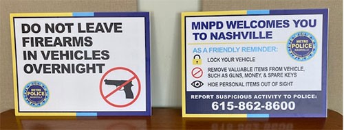 Images showing two signs at Hermitage Precinct
