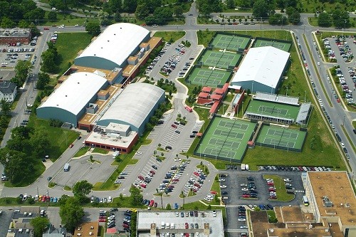 Aerial photo of The Centennial Sportsplex Tennis Center