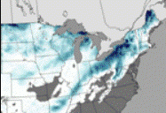East Coast Snow Map