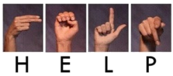 "Help" in American Sign Language