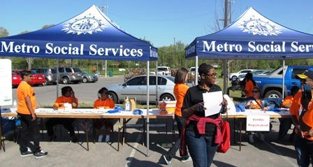 Metro Social Services Tents