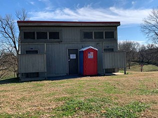 Photo of the Two Rivers Shelter 2 restrooms