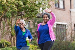 Women Walking - Smoke Free Housing