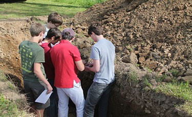 MBA Students in a Trench
