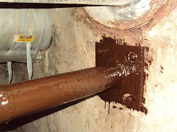 AFTER - Manhole 9 STM Anchor Strut to West Wall