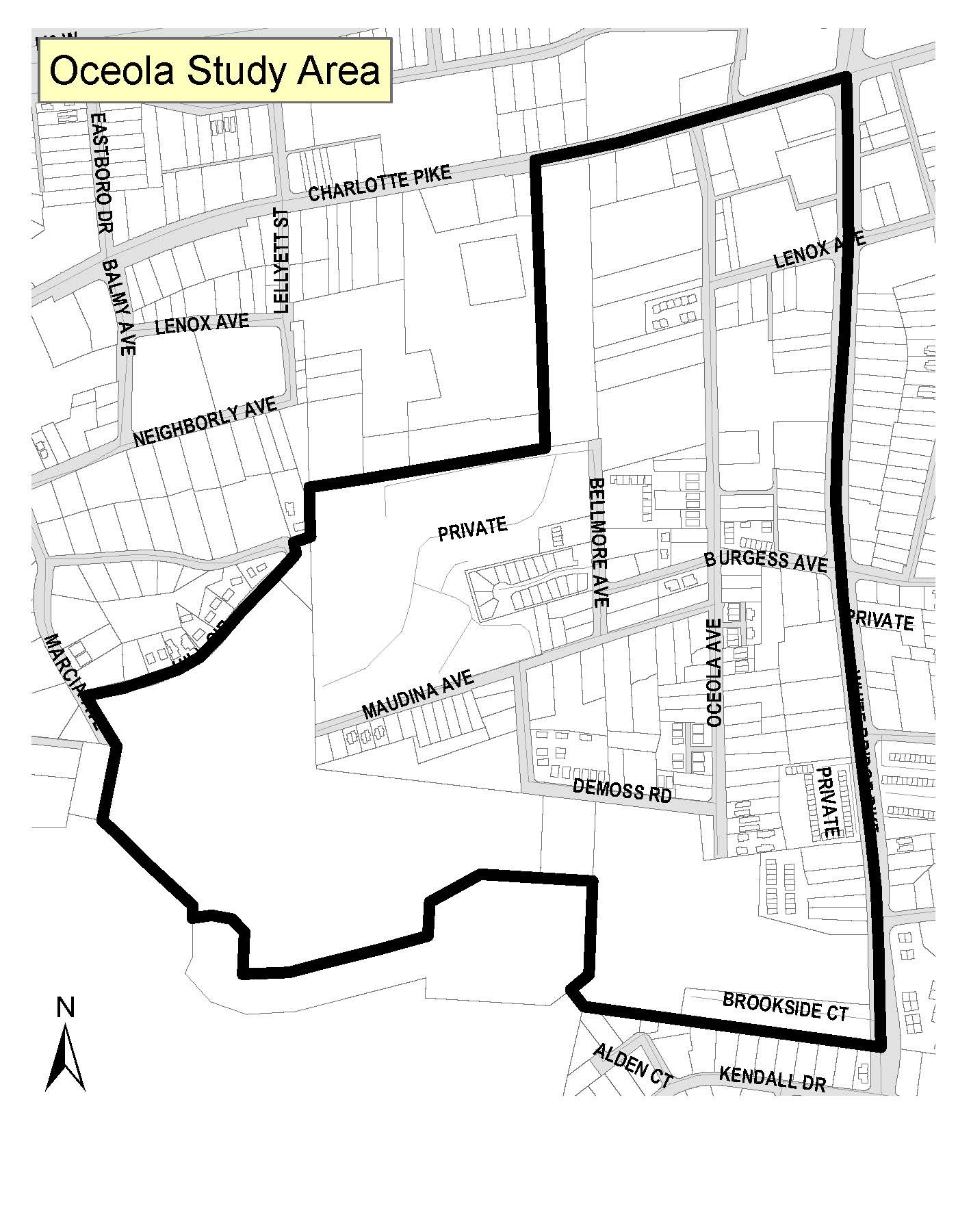 Oceola Area boundary