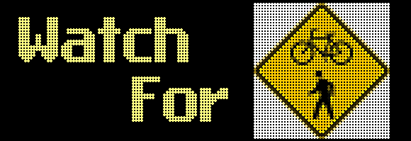 Watch for Bike - Pedestrian Sign