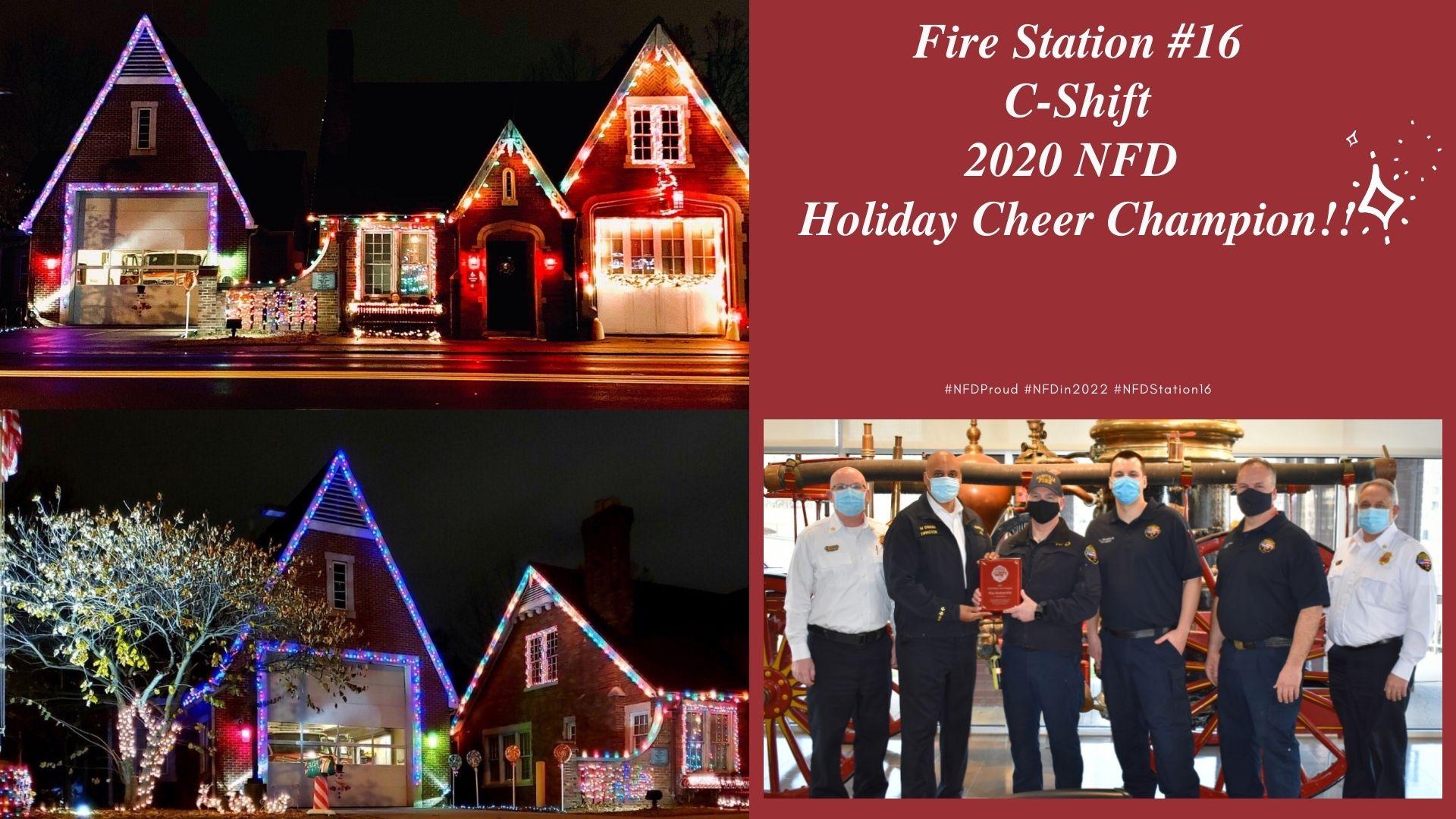 1stPlace - Fire Station 16 - Holiday Decorating Contest
