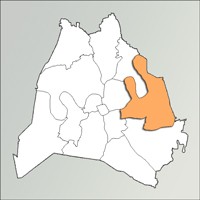 map highlighting the Donelson/Hermitage/Old Hickory Community Plan area